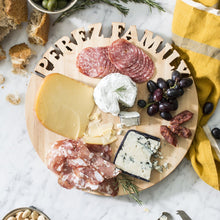 Load image into Gallery viewer, Words with Boards Personalized Round Cutting Board