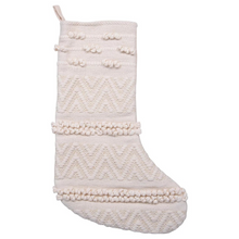 Load image into Gallery viewer, Woven Cotton Blend Christmas Stocking