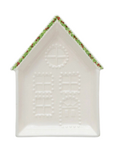 Load image into Gallery viewer, Embossed Stoneware House Plate