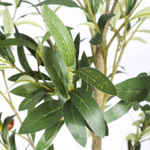 Load image into Gallery viewer, Artificial Olive Tree in Black Plastic Pot, 1pc/set: 7'