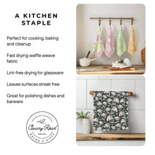Load image into Gallery viewer, Pumpkin Fall Botanical Floral Autumn Kitchen Towel Waffle