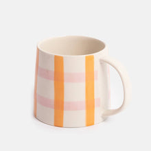 Load image into Gallery viewer, Orange/Pink Striped Mug