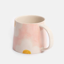 Load image into Gallery viewer, Pink/Mustard Flower Mug