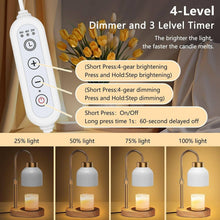 Load image into Gallery viewer, Adjustable Candle Warmer Lamp With Programmable Dimmer: White