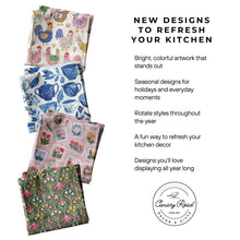 Load image into Gallery viewer, Pumpkin Fall Botanical Floral Autumn Kitchen Towel Waffle