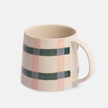 Load image into Gallery viewer, Pink/Teal Striped Mug