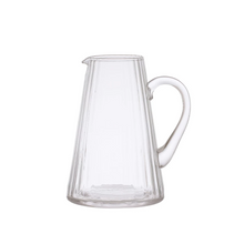 Load image into Gallery viewer, Ribbed Glass Pitcher