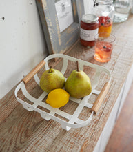 Load image into Gallery viewer, Fruit Basket - Steel + Wood