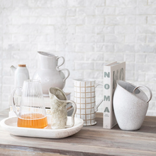 Load image into Gallery viewer, Ribbed Glass Pitcher