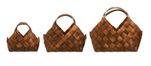 Load image into Gallery viewer, Woven Wood Baskets with Handles