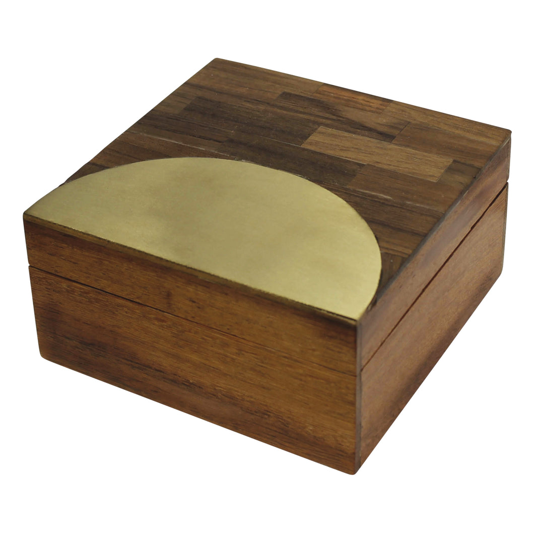 Teak & Brass Box