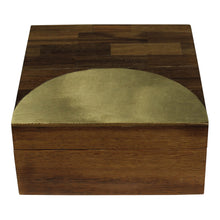 Load image into Gallery viewer, Teak &amp; Brass Box
