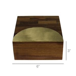 Teak & Brass Box