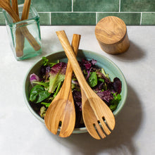 Load image into Gallery viewer, Rock &amp; Branch® Olive Wood Salad Serving Set
