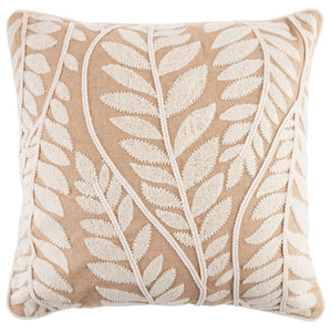 Square Throw Pillow: Leaves