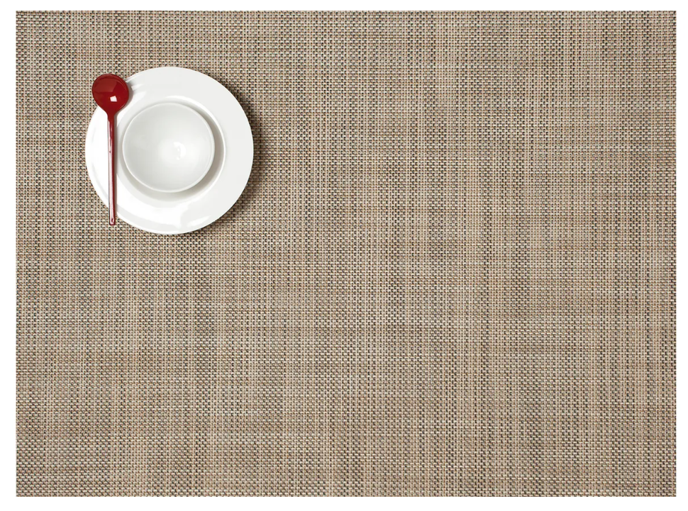 Mini Basketweave Rectangle Placemat- Linen