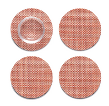 Load image into Gallery viewer, Mini Basketweave Clay Coasters (Set of 4)
