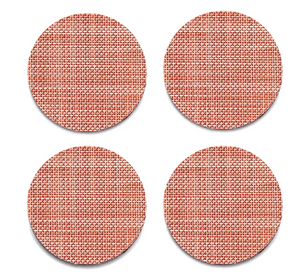 Mini Basketweave Clay Coasters (Set of 4)