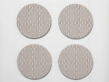 Load image into Gallery viewer, Boxwood Flax Coasters Set of 4

