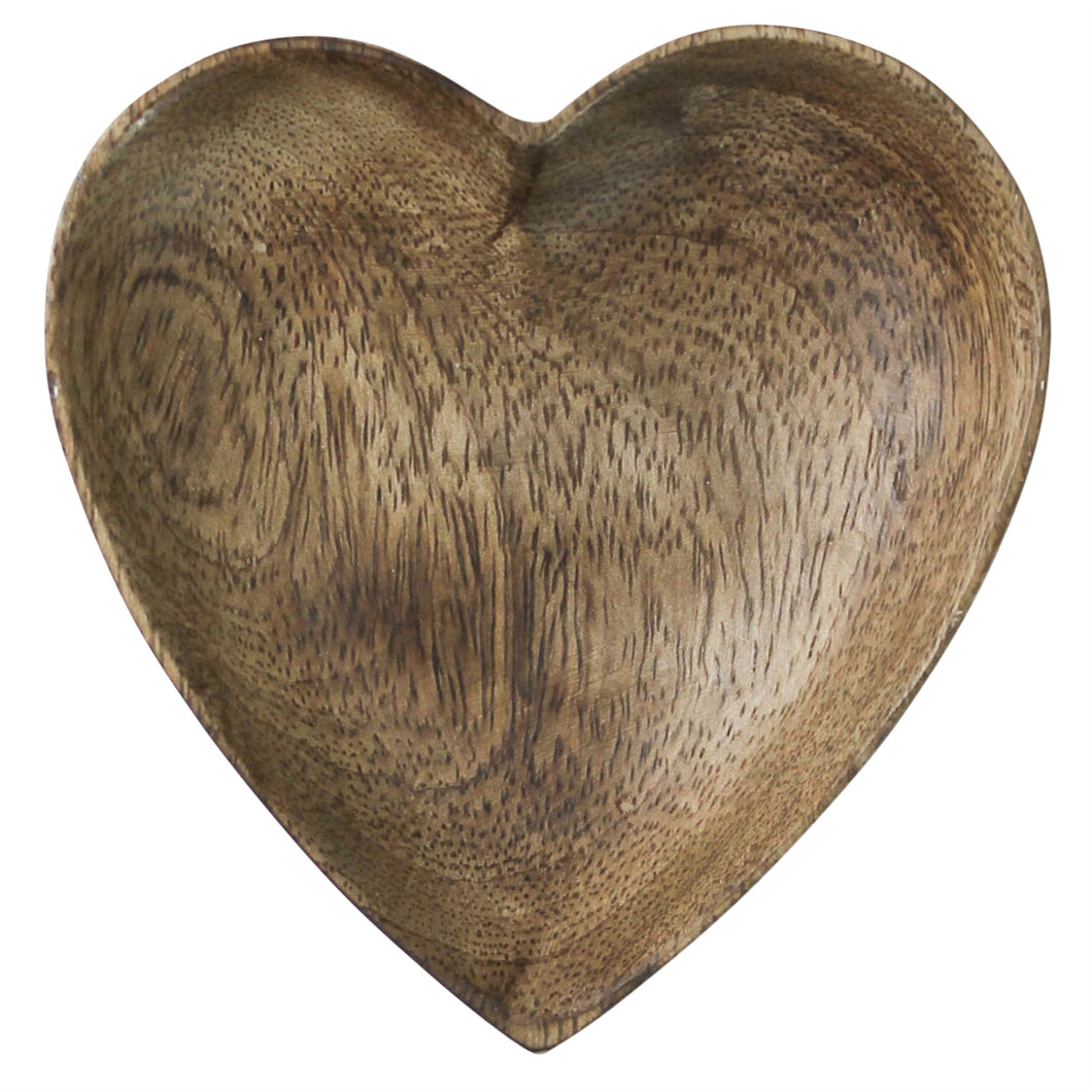 Wood Heart Tray