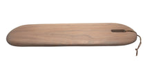 Load image into Gallery viewer, Acacia Wood Cutting Board w/ Leather Strap
