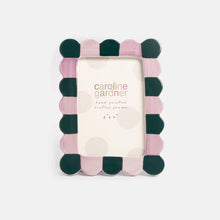 Load image into Gallery viewer, Lilac/Teal Scallop Edge Picture Frame
