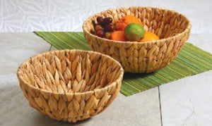 Set of 2 Hyacinth Serving Baskets