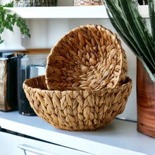 Load image into Gallery viewer, Set of 2 Hyacinth Serving Baskets
