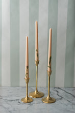 Load image into Gallery viewer, Set of 3 Brass Candle Holders
