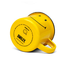 Load image into Gallery viewer, Smiley Enamel Mug - Enamelware for the happy camper
