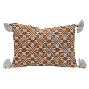 Bobbi Rust Orange Lumbar Pillow