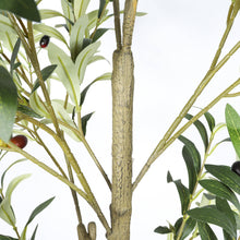 Load image into Gallery viewer, Artificial Olive Tree in Black Plastic Pot, 1pc/set: 7'
