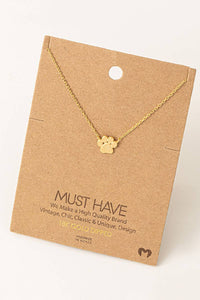 Mini Paw Print Charm Necklace