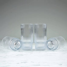 Load image into Gallery viewer, Set of 4 Ripple Drinking Glasses
