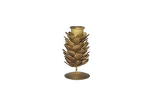 Load image into Gallery viewer, Gold Pinecone Candleholders
