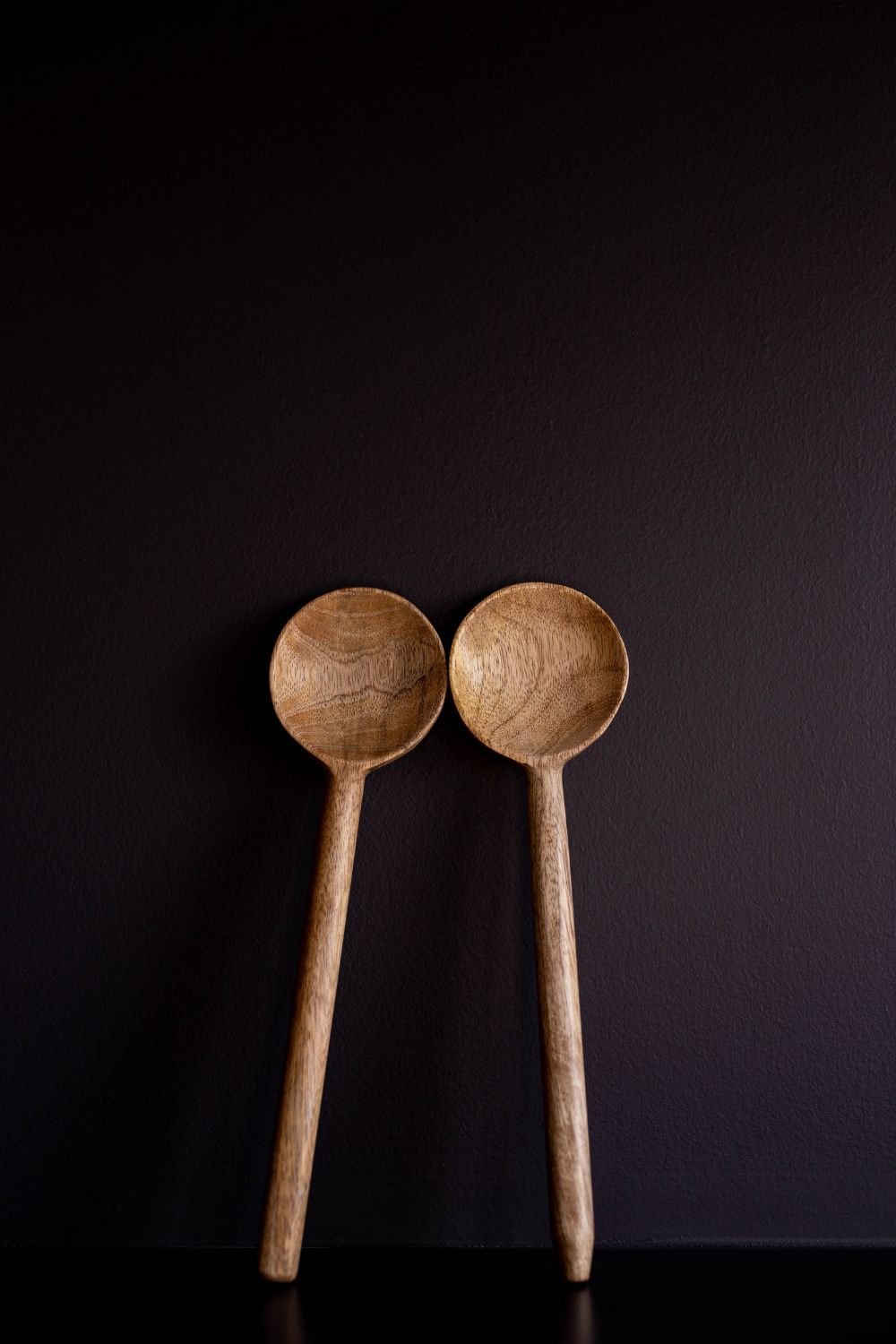 Set of 2 Mango Wood Serving Spoons