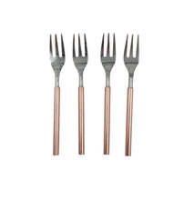 Load image into Gallery viewer, Set of 4 Copper Handle Forks
