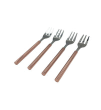 Load image into Gallery viewer, Set of 4 Copper Handle Forks
