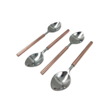 Load image into Gallery viewer, Set of 4 Copper Handle Spoons
