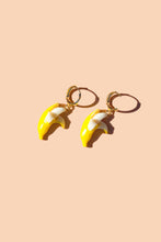 Load image into Gallery viewer, Gwen Hoop Earrings - 18K Gold Plated and Banana
