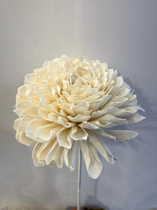 Handmade Shola Dalia Flower on Natural Stem