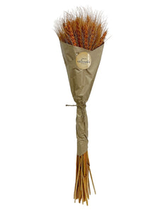 Wheat Grass in Craft Paper Wrap Ochre