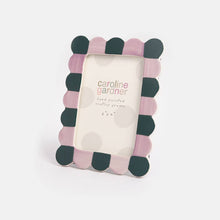 Load image into Gallery viewer, Lilac/Teal Scallop Edge Picture Frame
