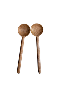 Set of 2 Mango Wood Serving Spoons