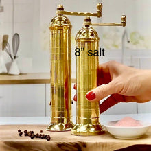 Load image into Gallery viewer, Brass Mill Pepper Grinder 8&quot;
