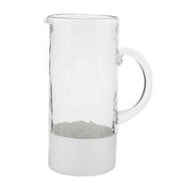 Load image into Gallery viewer, White Two Tone Glass Pitcher
