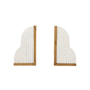 Set of 2 Wren Arched Bookends
