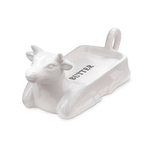 Load image into Gallery viewer, Farmhouse Cow Butter Dish
