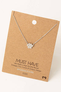 Mini Paw Print Charm Necklace