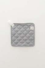 Load image into Gallery viewer, Keepsake Quilted Linen Oven Mitt + Potholder Set in Blue
